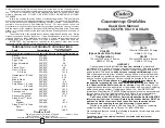 Preview for 1 page of Cadco CG-5FB Use & Care Manual