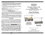 Предварительный просмотр 1 страницы Cadco CMLB-CSG Use & Care Manual