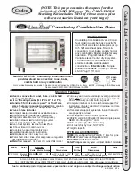 Preview for 2 page of Cadco Line Chef CAPO-303 Product Specification Sheet