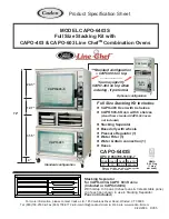 Cadco Line Chef CAPO-6403S Product Specification Sheet preview