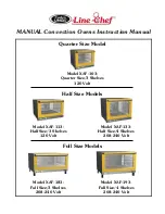 Preview for 1 page of Cadco Line Chef XAF-103 Instruction Manual
