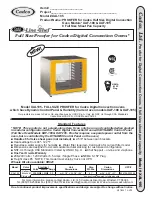 Cadco Line Chef XAL-195 Specification Sheet preview