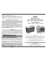 Preview for 1 page of Cadco MOBILE CHEF CART CBC-IR-2 Use & Care Manual