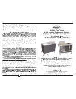 Cadco MOBILE CHEF CART CBC-IR-2 Use & Care Manual preview