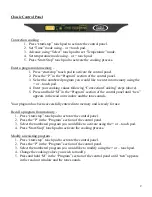 Preview for 2 page of Cadco UNOX Line Chef XAF-111 Quick Setup Manual