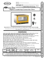 Cadco UNOX Line Chef XAF-115 Specification Sheet preview