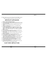 Preview for 2 page of Cadco UNOX OV-250 Use & Care Manual