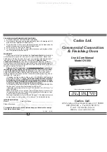 Cadco UNOX OV-350 Use & Care Manual preview