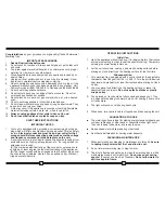 Preview for 2 page of Cadco WT-100 Use And Care Manual