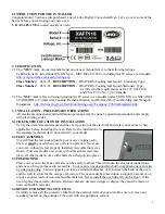 Предварительный просмотр 3 страницы Cadco XAFT-115A Instruction Manual