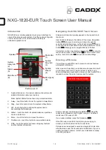 CADDX NXG-1820-EUR User Manual preview