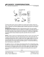 Предварительный просмотр 5 страницы CADDY 21-C Operation And Maintenance Manual