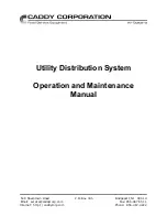 Предварительный просмотр 1 страницы CADDY Utility Distribution System Operation And Maintenance Manual