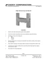 Предварительный просмотр 4 страницы CADDY Utility Distribution System Operation And Maintenance Manual