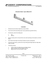 Предварительный просмотр 5 страницы CADDY Utility Distribution System Operation And Maintenance Manual