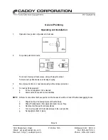 Предварительный просмотр 13 страницы CADDY Utility Distribution System Operation And Maintenance Manual