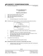 Предварительный просмотр 16 страницы CADDY Utility Distribution System Operation And Maintenance Manual