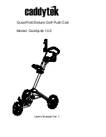 Preview for 1 page of Caddytek CaddyLite 13.5 User Manual