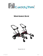 caddytrek CT-7030-UD Maintenance Manual предпросмотр