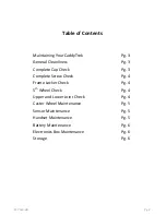 Preview for 2 page of caddytrek CT-7030-UD Maintenance Manual