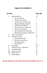 Preview for 3 page of caddytrek R3 User Manual