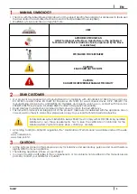 Preview for 3 page of Cadel family Installation, Use And Maintenance Manual