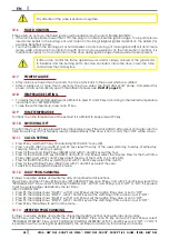 Preview for 28 page of Cadel SIRE3 PLUS Instructions For Installation, Use And Maintenance Manual