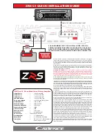 Предварительный просмотр 1 страницы Cadence ZRS ZRS C1 Quick Installation Manual