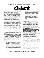 Предварительный просмотр 40 страницы Cadet 1027 Operator'S Manual