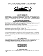 Preview for 44 page of Cadet 13A-325-101 Operator'S Manual