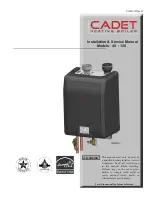 Preview for 1 page of Cadet 40 - 120 Installation And Service Manual