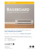 Cadet Baseboard Owner'S Manual предпросмотр