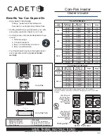 Cadet Com-Pak CS051 Owner'S Manual предпросмотр