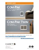 Cadet Com-Pak Owner'S Manual preview