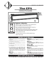 Cadet EPA750 Owner'S Manual preview