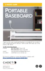 Cadet Portable Baseboard Owner'S Manual preview