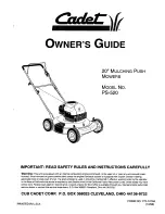 Preview for 1 page of Cadet PS-520 Owner'S Manual