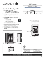 Cadet RBF101 Owner'S Manual preview