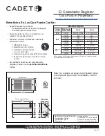 Предварительный просмотр 7 страницы Cadet RM151 Owner'S Manual