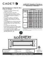 Предварительный просмотр 7 страницы Cadet softHEAT EBHN500-1 Owner'S Manual