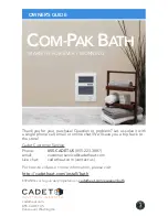 Cadet The Com-Pak Bath Heater CB103T Owner'S Manual preview