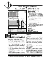 Preview for 5 page of Cadet The Register Plus RM108 Owner'S Manual