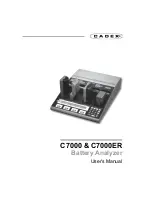 Cadex C7000 User Manual preview