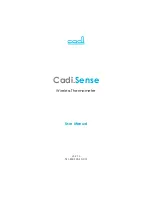 Cadi Cadi.Sense User Manual preview