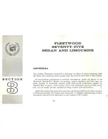 Предварительный просмотр 29 страницы Cadillac 1965 Fleetwood Seventy-Five Owner'S Manual