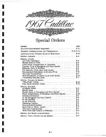 Предварительный просмотр 71 страницы Cadillac 1967 VVI Data Book