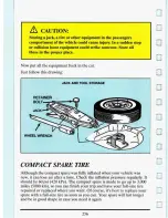 Предварительный просмотр 269 страницы Cadillac 1993 DeVille Owners Literature