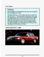 Предварительный просмотр 327 страницы Cadillac 1993 DeVille Owners Literature