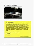 Preview for 315 page of Cadillac 1993 Fleetwood Owners Literature