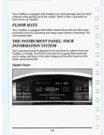 Предварительный просмотр 143 страницы Cadillac 1994 DeVille Owners Literature